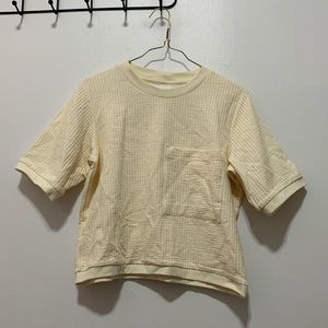 Cream coloured crop top